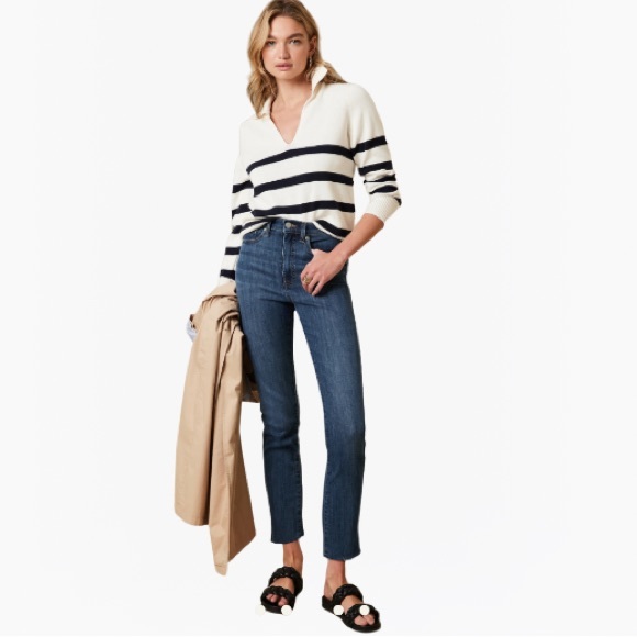 NYDJ High-Rise Straight Ankle Slim Liftxtuck Technology Women’s Jeans - Size: 6 - Picture 16 of 17